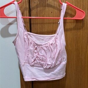 Hollister Pink Ruched Tank Top
